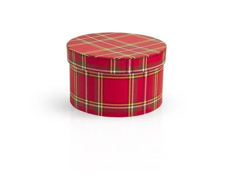 Round gift box Foto stock