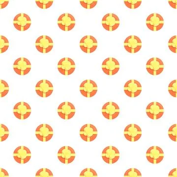 Round gift boxes seamless repeating pattern background Stock Illustration