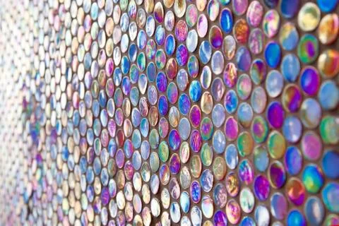 Round glass mosaic pattern Stock Photos