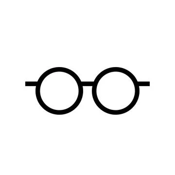 Round glasses icon. Stock Illustration