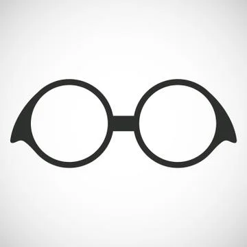 Round glasses. Stock Illustration