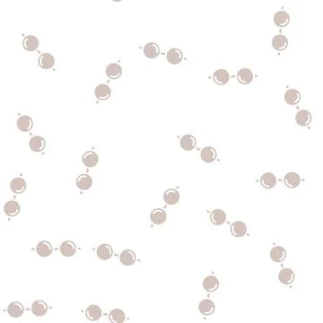 Round glasses optical glyph vector seamless pattern Illustrazione stock