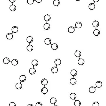 Round glasses optical vector seamless pattern Stock Illustration