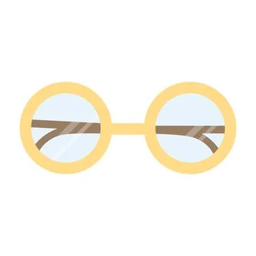 Round glasses for vision isolated vector Stockillustratie
