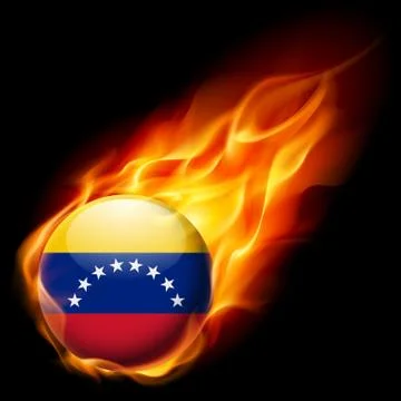 Round glossy icon of Venezuela Illustrazione stock