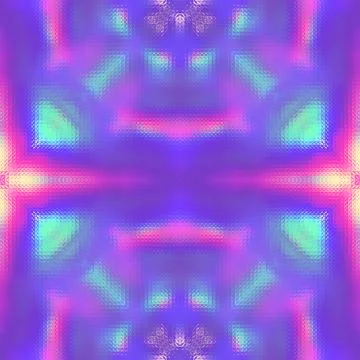 Round gradient mandala background. Rainbow neon Holographic abstract pattern 스톡 일러스트