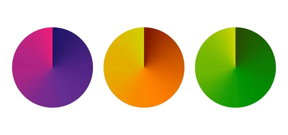 Round gradient set with modern abstract backgrounds. Colorful fluid covers Illustrazione stock