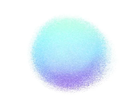 Round gradient vector background. Blue color gradation circle with grain noise Stock Illustration