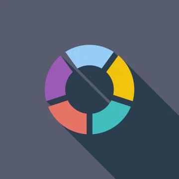 Round graph circular Stock Illustration