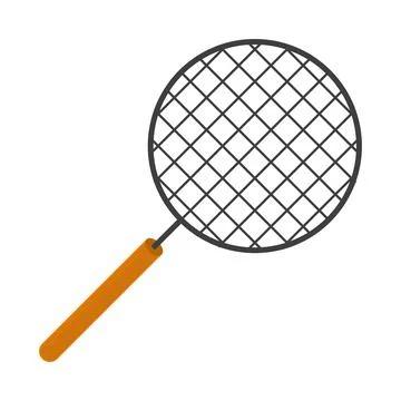 Round grill with handle Illustration