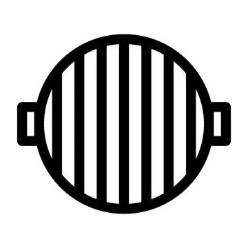 Round grill rack Stock Illustration