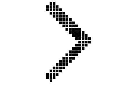 Round halftone arrowhead icon, Dotted gradient pointer symbol, Black circular 库存插图