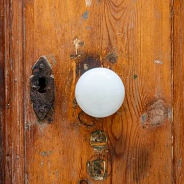Round handle and lock Stock Photos
