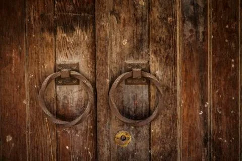 Round handles Stock Photos