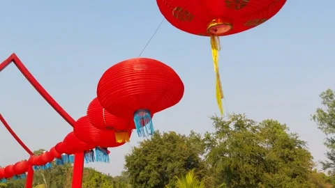 Round hanging lamp Stock Footage 262393876