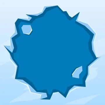 Round ice frame Stock Illustration
