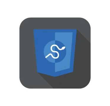 Round icon of python framework programming language badge - isolated flat design Illustration