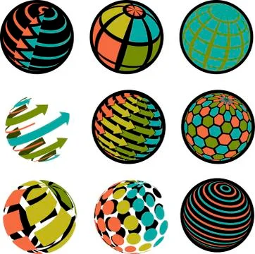 Round icons Stock Illustration