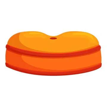 Round inflatable pool float with hole in center for sunbathing Stock Illustration