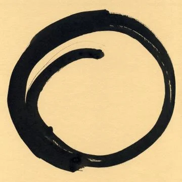 Round ink frame, black circle shape form isolated on background. Stock Illustration