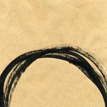Round ink frame, black circle shape form isolated on background. Stock Illustration