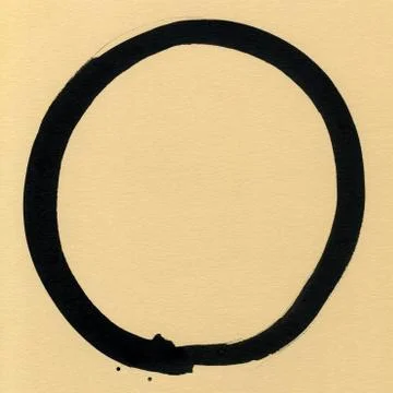 Round ink frame, black circle shape form isolated on background. Stock Illustration