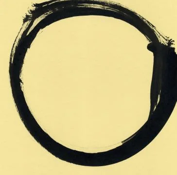 Round ink frame, black circle shape form isolated on background. Stock Illustration