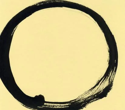 Round ink frame, black circle shape form isolated on background. Stock Illustration