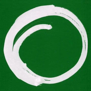 Round ink frame, white circle shape form isolated on background. Stock Illustration