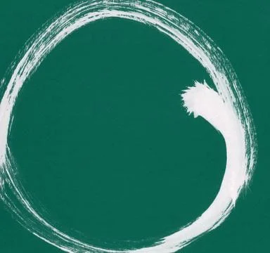 Round ink frame, white circle shape form isolated on background. Stock Illustration