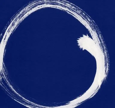 Round ink frame, white circle shape form isolated on background. Stock Illustration