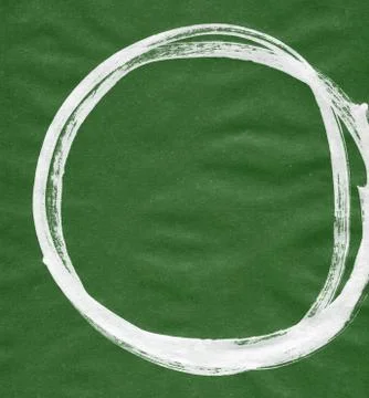 Round ink frame, white circle shape form isolated on background. Stock Illustration