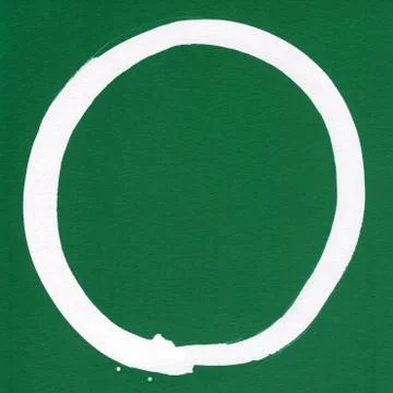 Round ink frame, white circle shape form isolated on background. Stock Illustration