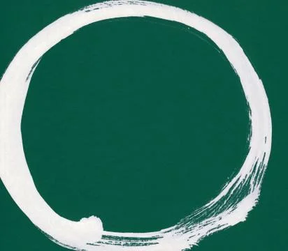 Round ink frame, white circle shape form isolated on background. Stock Illustration