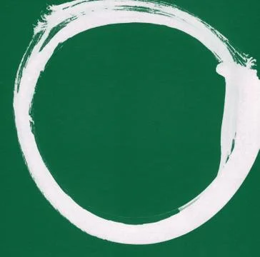Round ink frame, white circle shape form isolated on background. Stock Illustration