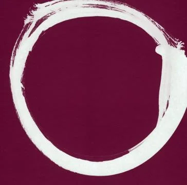 Round ink frame, white circle shape form isolated on background. Stock Illustration