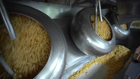 Round installations mix corn sticks. Stock Footage 195815797