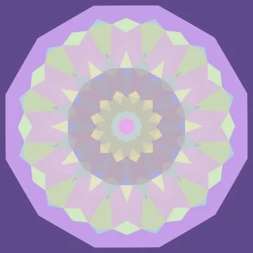 Round Iridescent Geometric Background Stock-Illustration