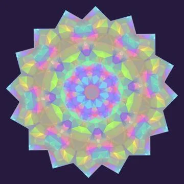 Round Iridescent Geometric Background Ilustración de archivo