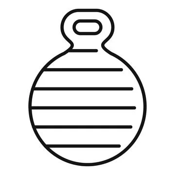Round kitchen cutting board with handle showing modern design Illustration