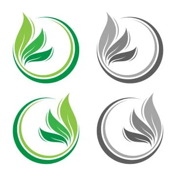 Round leaf vector Stock Illustration