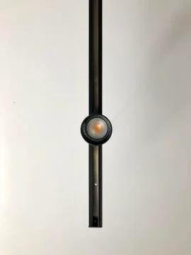 Round LED down light, lighting models top view Stock Photos