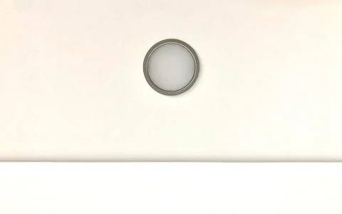 Round LED down light, lighting models top view Stock Photos