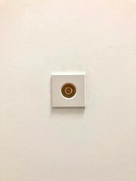 Round LED down light, lighting models top view Stock Photos