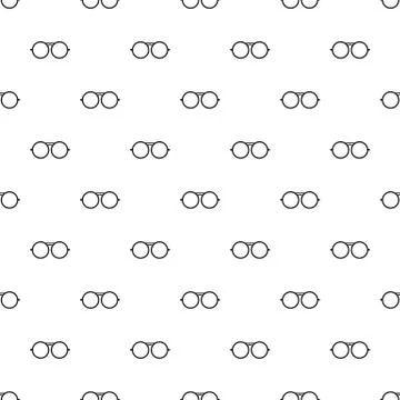 Round lens pattern seamless vector Illustrazione stock