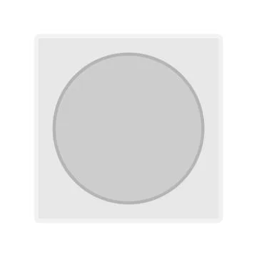 Round light switch technology illustration icon equipment vector icon. Interi Illustrazione stock