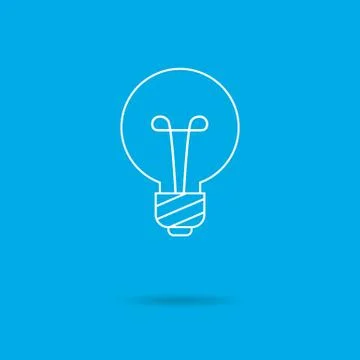 Round lightbulb 스톡 일러스트