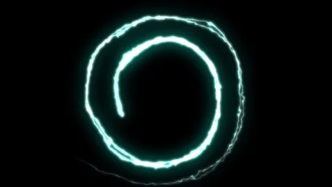 Round llightning. Light effect. Footage. Background. Stock Footage 244581476