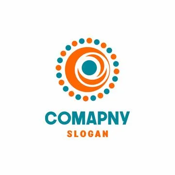 Round logo, Circle Logo, Orange Images, Brand Identity, Stock Photos &amp; Vector Stock Illustration