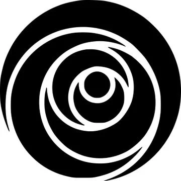 Round logo like doordarshan Stock Illustration